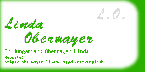 linda obermayer business card